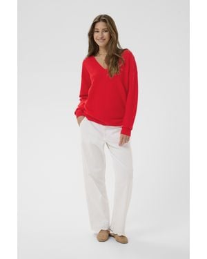 Cream Strickpullover Crsillar Strickpullover Loose Fit - Rot