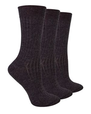 Steve Madden 3 Paar Damen Original Merinowollsocken - Schwarz
