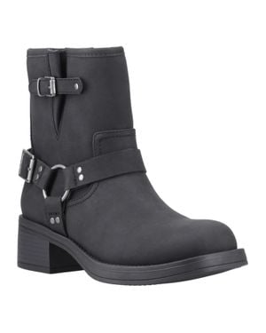 Rocket Dog "Nino" Biker Stiefel Für Damen, Knöchelhoch - Schwarz