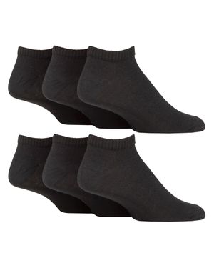 SOCKSHOP TORE 6Er-Pack Herren Sportsocken, Knöchellang - Schwarz