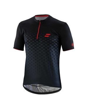 Bicycle Line "Rayon" Radfahr-Trikot Für Herren (Schwarz/Rot)
