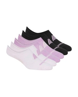 Skechers No-Show-Socken Für Damen (6Er-Pack) /Hellrosa/Schwarz) - Lila