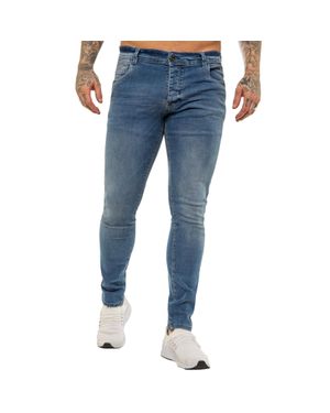 Eto Herren Designer Hyperstretch Jeans - Blau