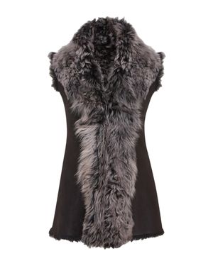 Infinity Leather Schwarze Weste Aus Lammfell-Nappaleder