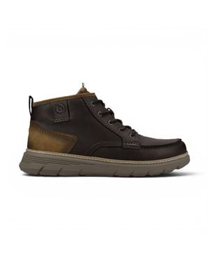 Bugatti Herrenleder-Braune Schnürstiefel Für Freizeit – Pulau - Schwarz