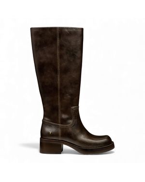 Windsor Smith Windsorsmith Damen-Reitstiefel Aus Espressobraunem Kunstleder, Kniehoch