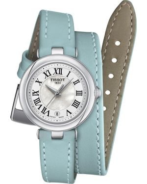 Tissot Bellissima Xs Double Tour Strap Damen Armbanduhr T1260101611301 - Blau
