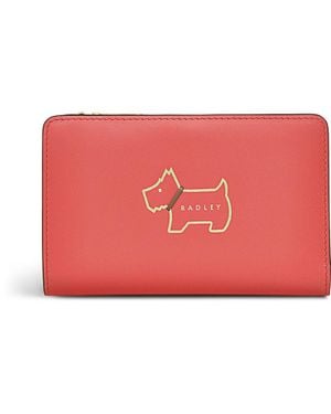 Radley Heritage Dog Outline Geldbörse - Rot
