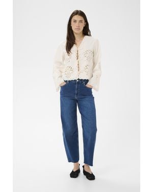 Part Two Langarm-Bluse Anamariapw Langarm-Bluse Easy Fit - Blau