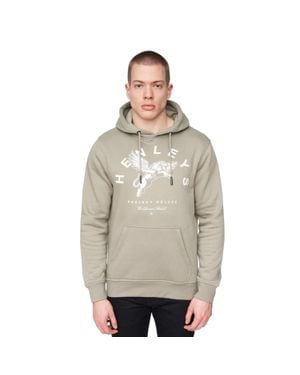 Henleys "Colhen" Kapuzenpullover Für Herren (Oliv) - Grau