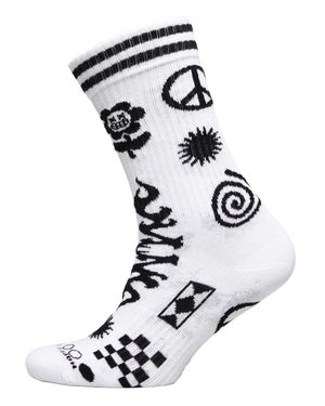 Happy Socks Patchwork-Socken - Schwarz