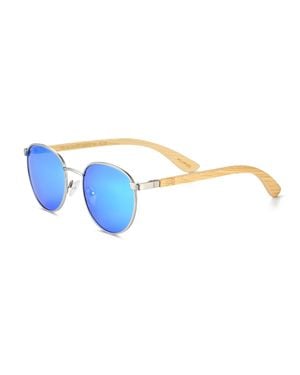 Earth Wood Boracay Polarisierte Sonnenbrille - Blau