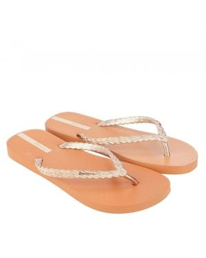 Ipanema Damen Flipflops "Exuberance" Chrom (Hellbraun) - Pink
