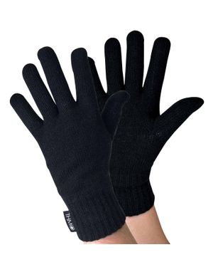 THMO Herren Gestrickt Thermische 40G 3M Thinsulate Isolierung Handschuhe - Schwarz