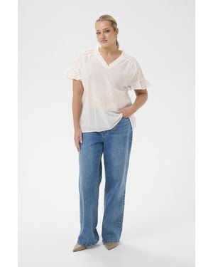 Kaffe Ärmellose Bluse Kcvaleria Ärmellose Bluse Regular Fit - Blau