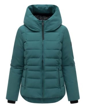 Navahoo Damen Steppjacke Stepptänzchen Mit Kapuze - Grün