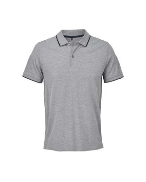 Sol's "Palermo" Poloshirt Für Herren/Damen Meliert/Dunkelblau) - Grau