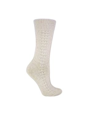 Sock Snob 1 Pack Damen Leichte Weiche Strick Socken Aus 100 Reiner Wolle - Weiß
