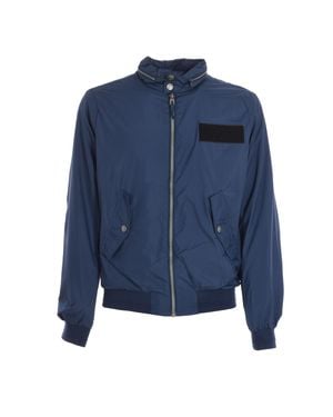 ELEVEN PARIS Jairus Mantel Mit Versteckter Kapuze Und Reißverschluss 17S1Ou02 Mann - Blau