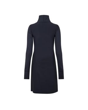 Head Kleid Für Damen, Weiter Stehkragen, Stretch, Langärmlig - Blau