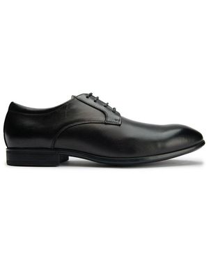 Sole Ldn Wide Fit Derby Schuhe - Schwarz