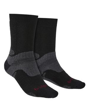 Bridgedale Herren Wandern Midweight Merinowolle Socken - Schwarz