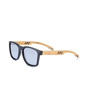 Earth Wood Haven Polarisierte Sonnenbrille - Blau