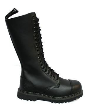Grinders Punk Military Boots-King Cs - Schwarz