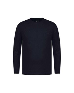 Fabric T-Shirt Für Herren, Langärmlig - Blau