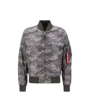 Alpha Industries Ma-1 Tt Two Tone Camo Bomber Jacket - Grau