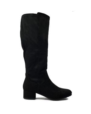 SOLESISTER Kia Wide Fit Stiefel - Schwarz