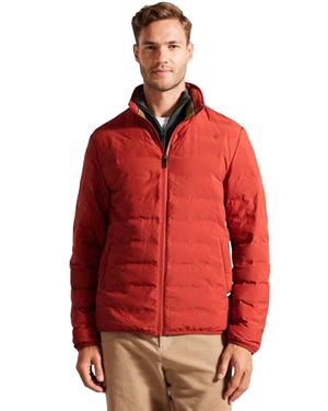 Ted Baker Herren Nylon-Pufferjacke - Rot