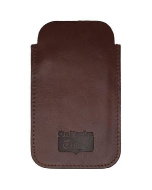 Onitsuka Tiger Leder Iphone 5 Beutelhülsenfall 113939 3001 - Braun