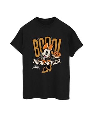 Disney "Boo Trick Or Treat" T-Shirt Für Damen - Schwarz