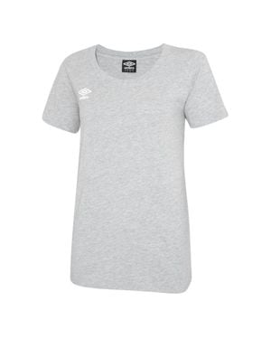 Umbro "Club Leisure" T-Shirt Für Damen (Hellgrau Mergel)