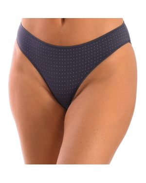 Selene Greta Damen Mikrofaser-Bikini-Unterhosen - Blau
