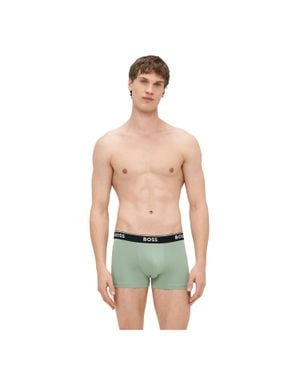 BOSS "Bodywear" Boxershorts Für Herren (3Er-Pack) (Schwarz/Grau/Grün)