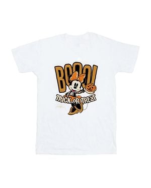 Disney "Boo Trick Or Treat" T-Shirt Für Damen - Weiß