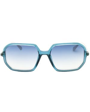 MAX&Co. Max & Co Sonnenbrille Mit Glänzend Türkisfarbenem Rahmen Und Blauem Farbverlauf