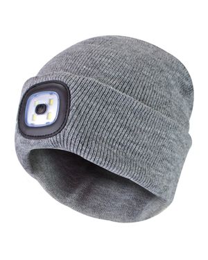 Sock Snob Damen Led Beanie Hut - Grau