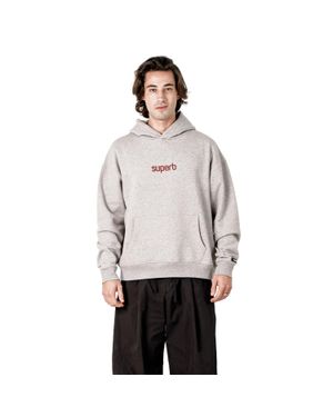 Superb Herren Oversized Hoodie Mit Pufferkapuze Hexaline Sprb6500 - Grau