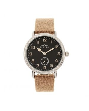 Elevon Watches Northrop Uhr Mit Wollüberzogenem Lederarmband - Natur