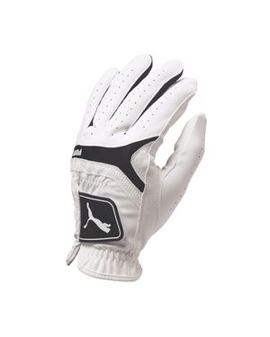 PUMA Sport Performance Linkshänder Leder Herren Golfhandschuh - Weiß