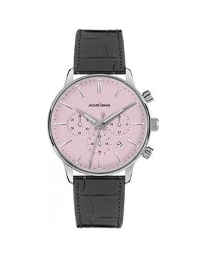 Jacques Lemans Herrenuhr Quartz Silber - Pink