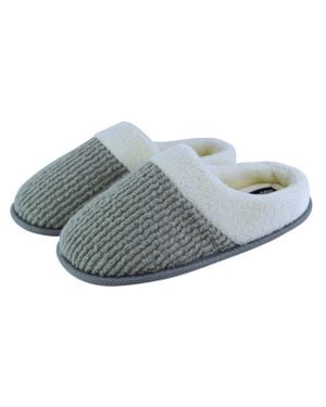 Slipper Snob Damen-Slipper Mit Weicher, Gepolsterter Sohle - Grau