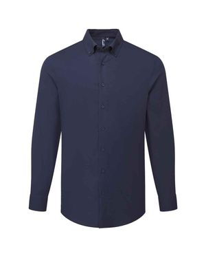 PREMIER "Supreme" Formelles Hemd Für Herren Langärmlig (Marineblau)