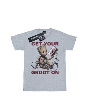 Marvel "Guardians Of The Galaxy Get Your Groot On" T-Shirt Für Damen (Grau)