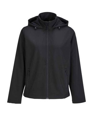 Sol's "Race" Softshelljacke Mit Kapuze Für Damen - Schwarz