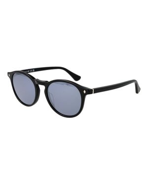 Web Schwarze Acetat-Sonnenbrille