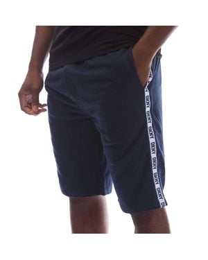 DKNY "Sea Dogs" Lounge-Shorts Für Herren /Weiß) - Blau